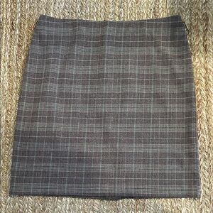 Dress Barn Gray Plaid Pencil Skirt